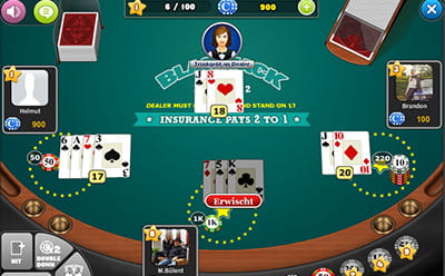 Blackjack kann auch gegen andere Spieler gezockt werden