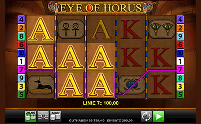 Der Merkur Klassiker Eye auf Horus ist auch bei Bwin