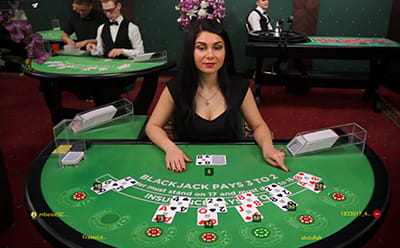 Im Live-Bereich Blackjack online spielen