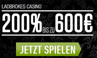 Bis zu 500€ Willkommensbonus beim Ladbrokes Casino